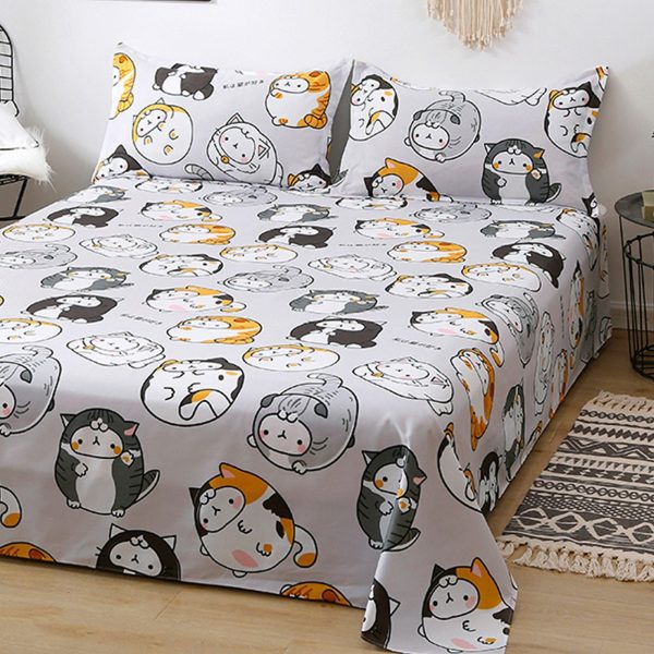 Sleepwish 3 Pieces Blue Geometric Stripes Duvet Cover Set Queen for Teens Soft Bedding Set