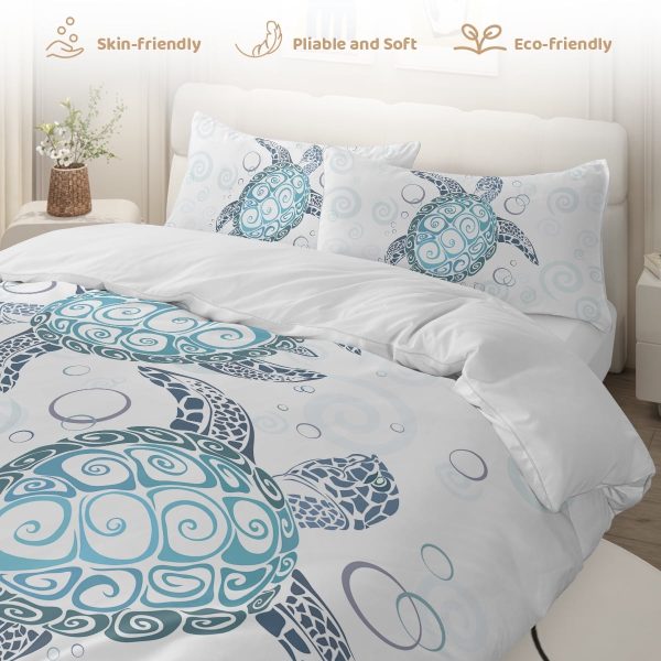 Sleepwish White Bedding Duvet Cover Set Twin Size Soft Microfiber 3 Pieces