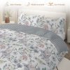 Sleepwish 3 Pieces Colorful Floral Duvet Cover Set Twin for Kids Soft Pink Little Flower Bedding Set - Image 4