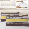 Sleepwish 3 Pieces Geometric Printed Bedding Duvet Cover Set Queen for Kids Brown Yellow Bedroom Decor - Image 5