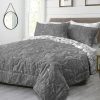 Sleepwish 3 Pieces Ultra Soft Comforter Set Microfiber Full Size,Gray - Image 4