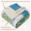 Sleepwish American Parks Sherpa Throw Blanket for Couch National Parks of America Retro Fleece Blanket, 60x80" - Image 9