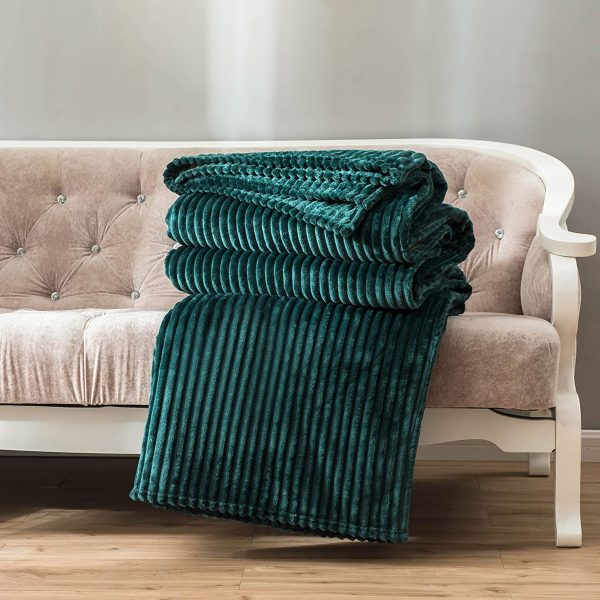 Sleepwish Solid Brown Fleece Flannel Throw Blanket for Kids Teens 28"x40" Fuzzy Soft