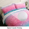 Sleepwish 3-Pieces Duvet Cover Set Ultra-Soft Microfiber,Twin,Pink/Blue - Image 4