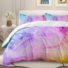 Sleepwish 3pcs Tie Dye Pastel Pink Duvet Cover Set Full Size for Kids Girls Watercolor Marble Bedding Set - Image 2