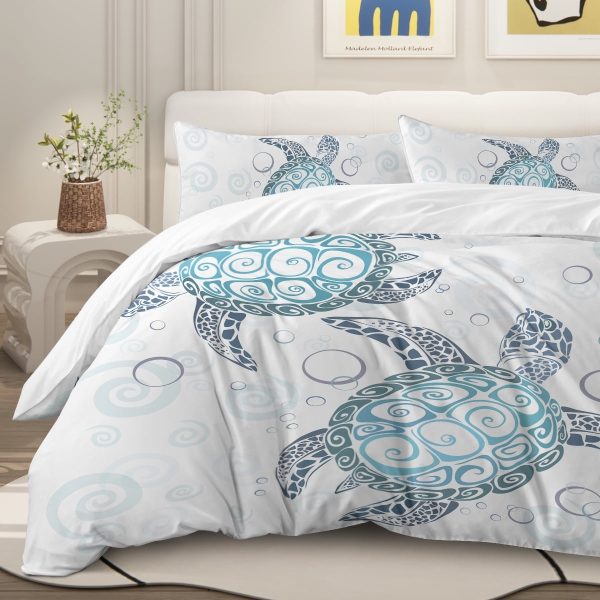 Sleepwish White Bedding Duvet Cover Set Twin Size Soft Microfiber 3 Pieces