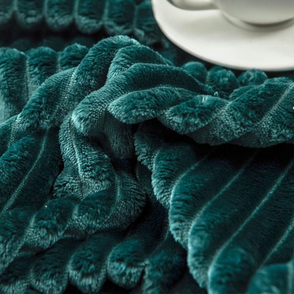 Sleepwish Solid Brown Fleece Flannel Throw Blanket for Kids Teens 28"x40" Fuzzy Soft