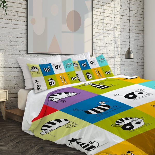 Sleepwish Kid Duvet Cover Boys Twin Bed Cover Set,Dinosaur Bedding Set with 2 Pillowcases No Comforter