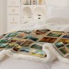 Sleepwish American Parks Sherpa Throw Blanket for Couch National Parks of America Retro Fleece Blanket, 50x60" - Image 4