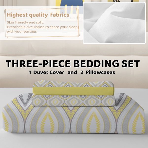 Sleepwish 3 Pieces Blue Meteor Shower Printed Bedding Duvet Cover Set Queen for Kids Girls Bedroom Decor