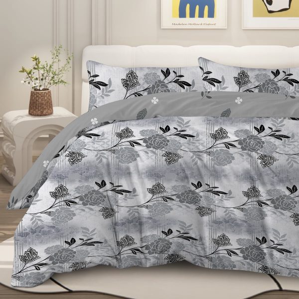 Sleepwish 3 Pieces Colorful Floral Duvet Cover Set Twin for Kids Soft Pink Little Flower Bedding Set
