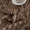 Sleepwish Solid Brown Fleece Flannel Throw Blanket for Kids Teens 28"x40" Fuzzy Soft - Image 5