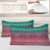 Sleepwish 3 Pieces Orange Blue Boho Pattern Bedding Duvet Cover Set King for Adults Bedroom Decor - Image 20