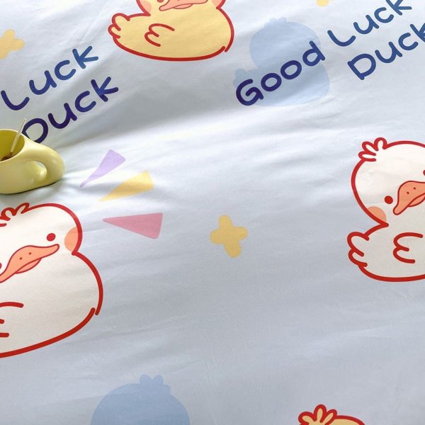 Sleepwish 3 Pieces Colorful Flowers Duvet Cover Set Queen for Teens Soft Bedding Set Pink Green