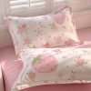 Sleepwish 3 Pieces Pink Big Flowers Duvet Cover Set Queen for Teens Soft Bedding Set - Image 24