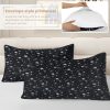 Sleepwish 3 Pieces Black Meteor Shower Printed Bedding Duvet Cover Set Full for Kids Girls Bedroom Decor - Image 5