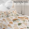 Sleepwish Full Mushroom Comforter Set 3Pcs for Kids Girls Microfiber Brown Bedding Set - Image 4