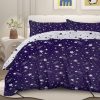 Sleepwish 3 Pieces Black Meteor Shower Printed Bedding Duvet Cover Set Full for Kids Girls Bedroom Decor - Image 32