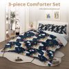 Sleepwish 3 Pieces Unicorn Twin Comforter Set Soft Bedding Set for Kids Blue All Seasons - Image 2