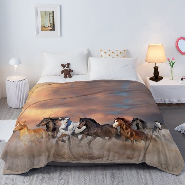 Sleepwish Flannel Fleece Blanket Super Soft Sea Turtle Throw Blanket for Bed Couch Chair, 50x60"