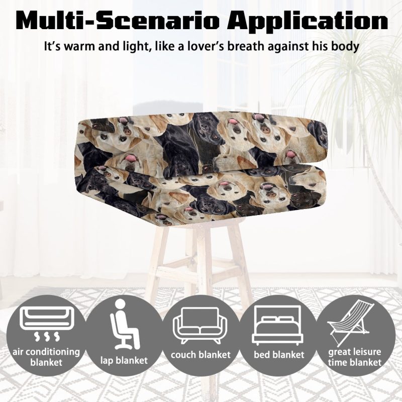 Sleepwish Flannel Fleece Blanket Cat Printed Kitty Throw Blanket for Bed Couch Chair, 50x60" - Image 9