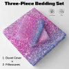 Sleepwish Colorful Duvet Cover Twin Bed Set for Girls 3Pcs Marble Gradient Printed Bedding Sets for Teens Adults - Image 10