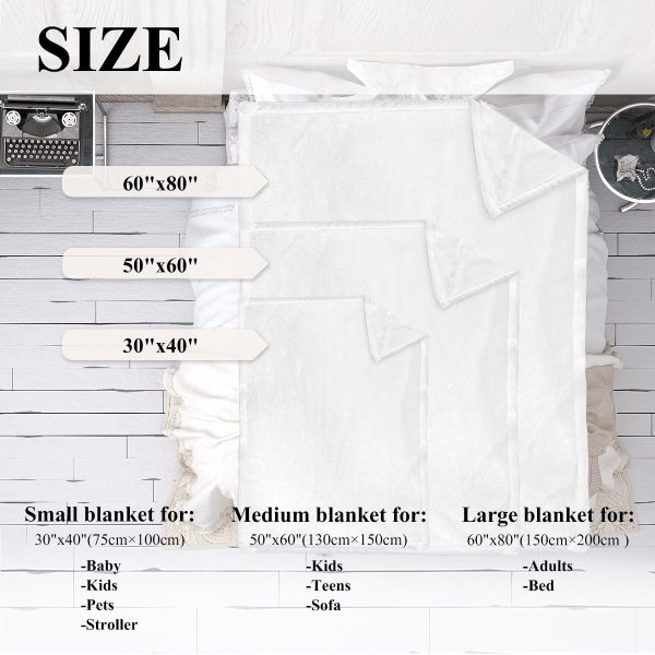 Sleepwish Flannel Fleece Blanket Cat Printed Kitty Throw Blanket for Bed Couch Chair, 50x60"