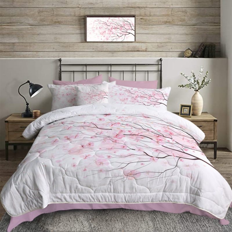 Sleepwish Comforter Set with Sheet 8 Pieces Bed in a Bag Twin Halloween Witch Bedding Set White Bed Set for Kids&Teens - Image 13