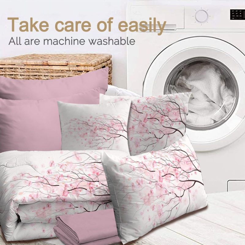Sleepwish Comforter Set with Sheet 8 Pieces Bed in a Bag Twin Halloween Witch Bedding Set White Bed Set for Kids&Teens - Image 15