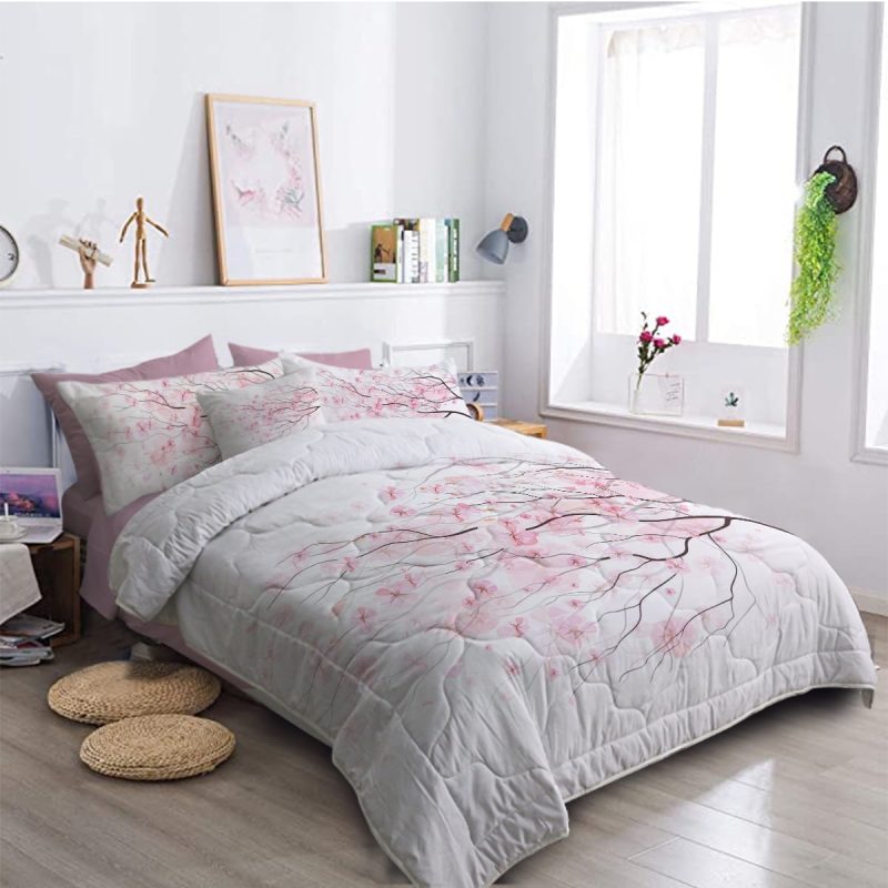 Sleepwish Comforter Set with Sheet 8 Pieces Bed in a Bag Twin Halloween Witch Bedding Set White Bed Set for Kids&Teens - Image 16