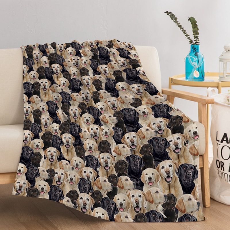 Sleepwish Dog Throw Blanket Flannel Fleece Blanket, German Shepherd Blanket Brown Throws for Couch Sofa, 50x60" - Image 9