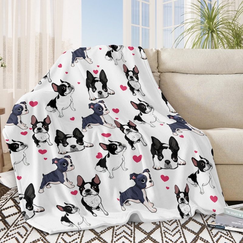 Sleepwish Dog Throw Blanket Flannel Fleece Blanket, German Shepherd Blanket Brown Throws for Couch Sofa, 50x60" - Image 14