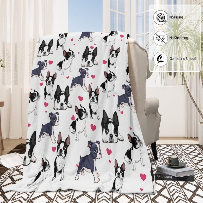 Sleepwish Dog Throw Blanket Flannel Fleece Blanket, German Shepherd Blanket Brown Throws for Couch Sofa, 50x60" - Image 17