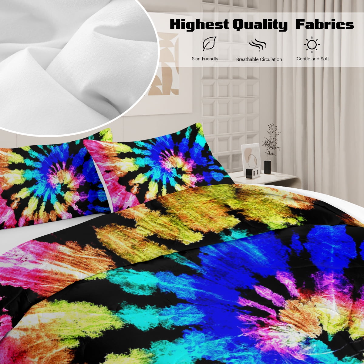 Sleepwish Kids Comforter Set, 3-Piece Mushroom Pastoral Bedding Sets for Girls Queen - Image 30