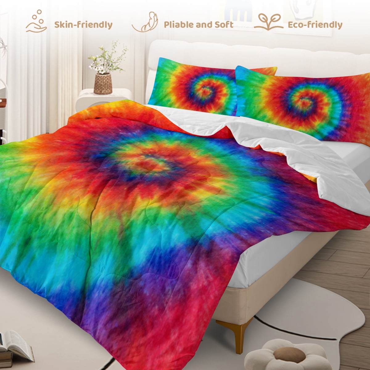 Sleepwish Kids Comforter Set, 3-Piece Mushroom Pastoral Bedding Sets for Girls Queen - Image 13