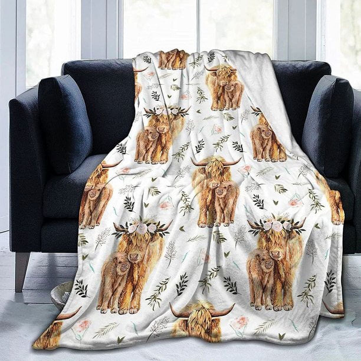 Sleepwish Dog Throw Blanket Flannel Fleece Blanket, German Shepherd Blanket Brown Throws for Couch Sofa, 50x60" - Image 18