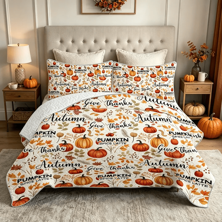 Sleepwish 3 Pieces Quilt Set Twin Size, Colorful Flower Fall Leaves Bedding Set Lightweight Bedspreads Bed Cover - Image 21